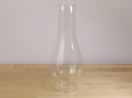 Vtg Oil Lamp Glass Chimney Globe 10&quot; Tall, 3&quot; Base, 2&quot; Top Replacement P... - $12.86