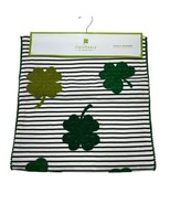 Shamrock Table Runner St Patricks Day Green Shamrock Embroidered Pom Pom... - $541.94 MXN