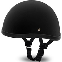 Daytona Smokey Novelty Shorty Half Helmet without Snaps Dull Black XS - £44.10 GBP