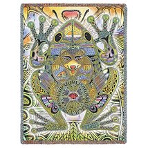 72x54 FROG Native American Southwest Tapestry Afghan Throw Blanket  - £50.77 GBP
