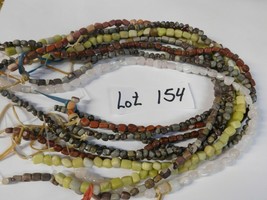 10 strand lot 13 inch hand cut assorted type and style gemstones beautif... - £10.38 GBP