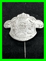 Unique 1884 Antique Philadelphia Science Badge Pewter By C.P. Herold ~ Very Rare - £58.17 GBP