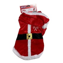 Holiday Time Pet Apparel Christmas Santa Medium Dog Costume Red - £3.76 GBP