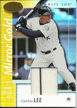 2002 Leaf Certified Materials Mirror Gold Carlos Lee 43 White Sox 16/25 - £9.82 GBP