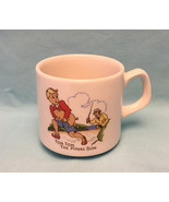 Vintage Wood Sons children&#39;s nursery rhyme cup Tom the Piper&#39;s Son mug E... - £7.04 GBP