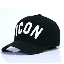 DSQICOND2  DSQ Casquette Hats Solid Pattern Hats Letters ICON Casquette Dad Hip  - £111.90 GBP