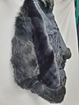 Zofirao Women's One Size Fashion Soft Long Faux Fox Fur Shawl Black image 5