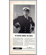 1958 Qantas Airlines PRINT AD Australia&#39;s Round The World Airline BX1 - $121.83 MXN