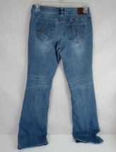 Maurices Distressed Whiskered Embroidered Bootcut Jeans Size 5/6 Long - £11.59 GBP