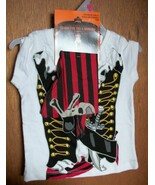 Fashion Holiday Baby Clothes 18M Girl Pirate Tee Shirt Bandana Halloween... - $6.55 CAD