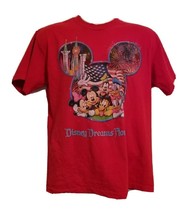 Disney Dreams Florida Mickey and Friends Adult Medium Red TShirt - £11.59 GBP