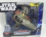 Star Wars Micro Galaxy Squadron Boba Fett&#39;s Starship Launch Edition (Box... - £16.70 GBP