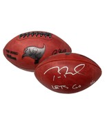 TOM BRADY Autographed &quot;Let&#39;s Go&quot; Duke Bucs Metallic Logo Football FANATI... - £2,865.61 GBP