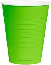 amscan Disposable Plastic Cups - 12 oz. | Kiwi | 50 Pcs. - £15.17 GBP