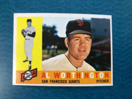 1960 TOPPS BASEBALL CARD AL WORTHINGTON #268 (EX) - $6.00