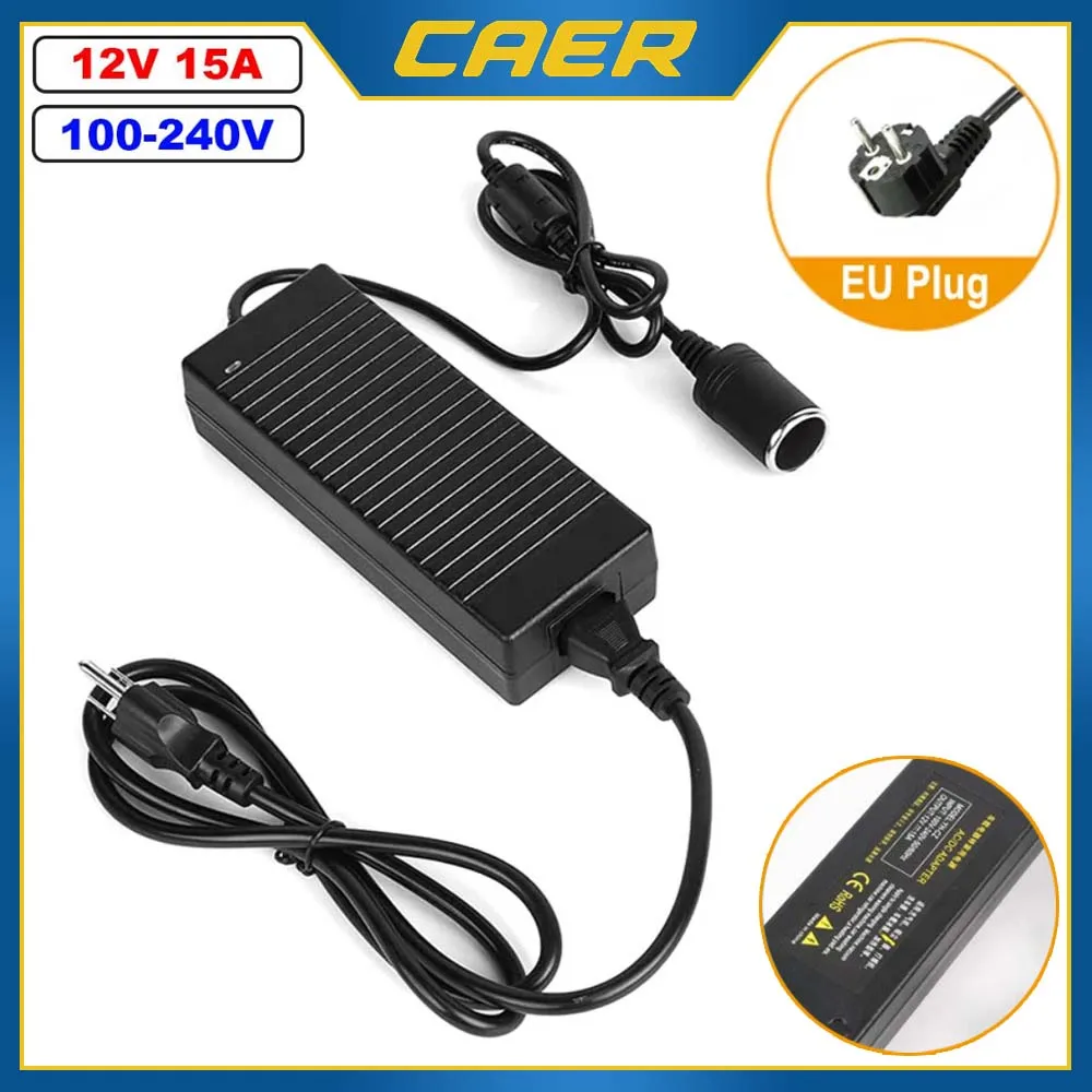 Car Power Adapter AC To DC Converter 110/240V To 12V 15A 160W Power Supply - £16.27 GBP