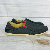 Olukai Waialua Mesh Gray Pink Women&#39;s Size 9 Slip On Shoes Comfort 20311 - £22.49 GBP