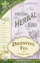 Mate Factor Organic Functional Herbal Tea Blends Digestive with Prebiotics 20... - £7.88 GBP