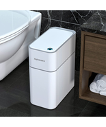 MOPALL Small Bathroom Trash Cans with Lids,Motion Sensor Bathroom Trash ... - £46.69 GBP