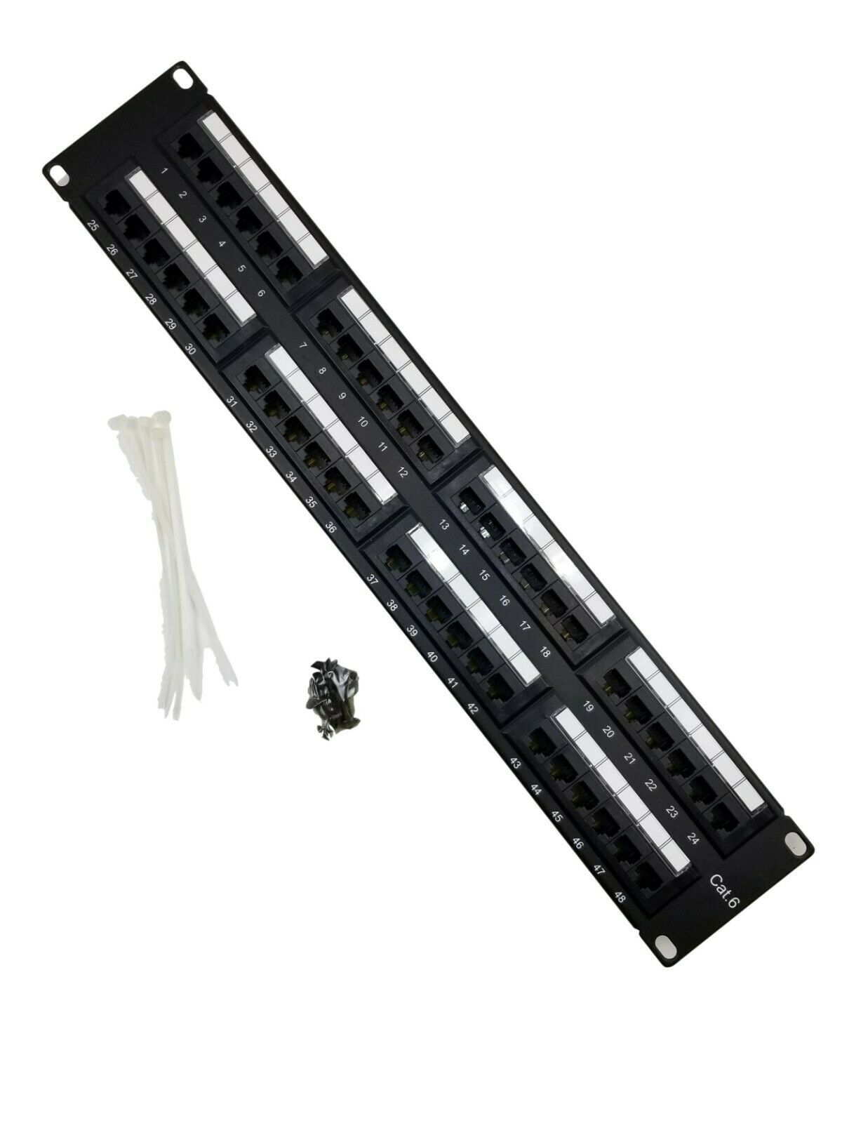 New Mayco Industries 48 Port Cat 6 UTP Patch panel. - $32.68