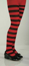 Child Black Red Striped Tights Goth Rag Doll Gothic Fairy Zombie Cheerle... - €6,86 EUR