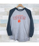 Clemson Tigers Raglan Logo Tee Gray Orange Long Sleeve Pro Edge Womens L... - $17.81