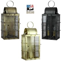 Brass Outdoor Sconce - &quot;Danbury&quot; 2 Candle Light In 3 Finishes Usa - £458.09 GBP