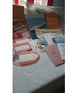 Cunard Line RMS Queen Elizabeth 1965 cruise 33 items, tags decals progra... - $150.00