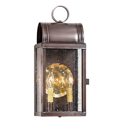 Town Lattice Outdoor Wall Light in Solid Antique Copper - 2 Light - $339.95