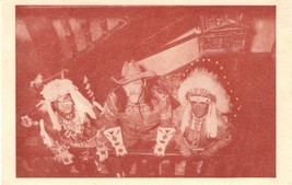 Original 1900s French Postcard: Buffalo Bill&#39;s Wild West Show Cody &amp; 2 I... - £31.05 GBP