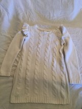 Mothers Day Carters sweater dress Size 4T white long sleeve - £13.42 GBP