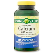 Spring Valley Rapid-Release Calcium;  Dietary Supplement;  600 mg;  120 Count(D0 - £28.18 GBP