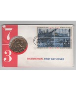 Bicentennial First Day Cover Boston Tea Party with Coin and information ... - £5.80 GBP