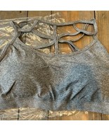 Zenana Outfitters Criss Cross Gray Padded Women’s Bra Size Large/XL - $13.99