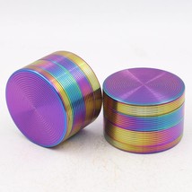 2.5 Inches 4 Pieces Tobacco Dry Herbal Herb Spice Smoke Rainbow Metal Grinder Cr - $13.99