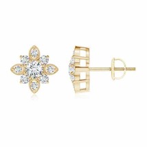 ANGARA Diamond Vintage-Style Stud Earrings in 14K Gold (Grade-GVS2, 0.51ctw) - £1,472.47 GBP