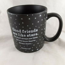 Quotable Good Friends Are Like Stars Quote Mug Mat Black with Stars - $9.89