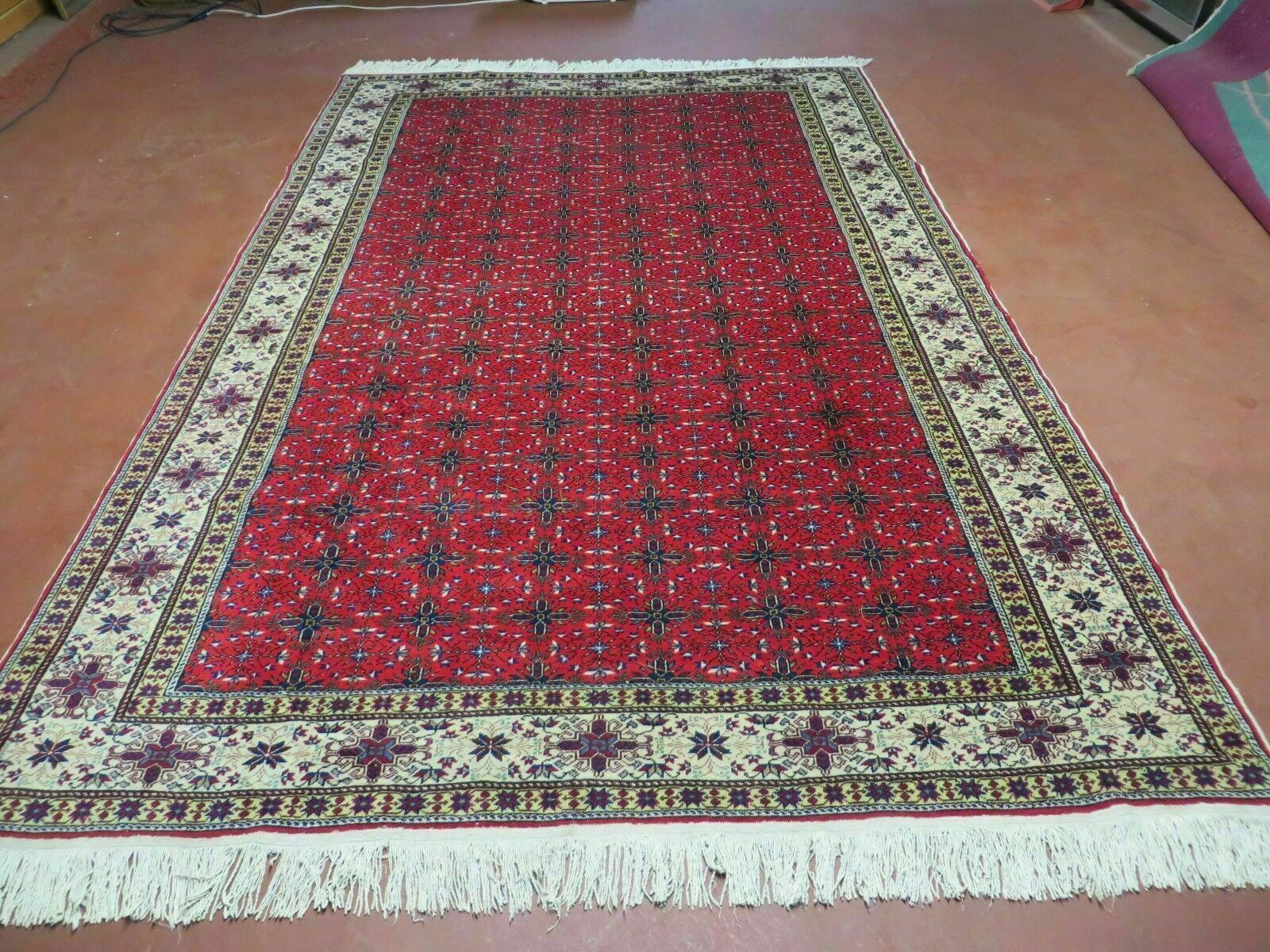 6' X 10' Vintage Handmade Turkish Sevas Kayseri Wool Rug Carpet Nice - $1,708.50