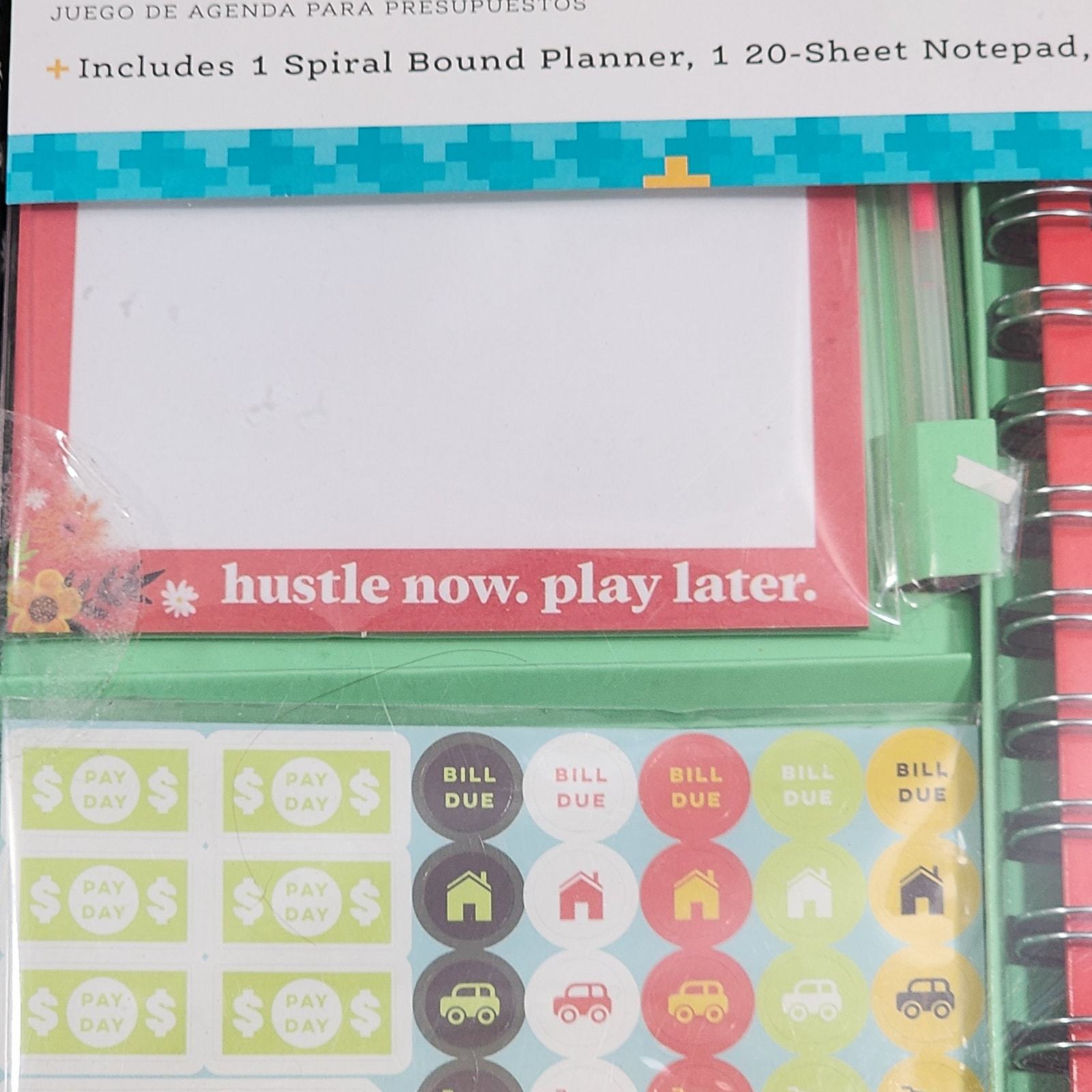 GIRLS JUST WANT TO HAVE FUNDS 4 pc Budget Planner Set Pen & Gear  NIB Opened Item image 9