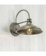 Luna LED Lantern Lamp Light Wall Mount Rustic Metal Lamp Automatic 6Hr T... - £51.47 GBP