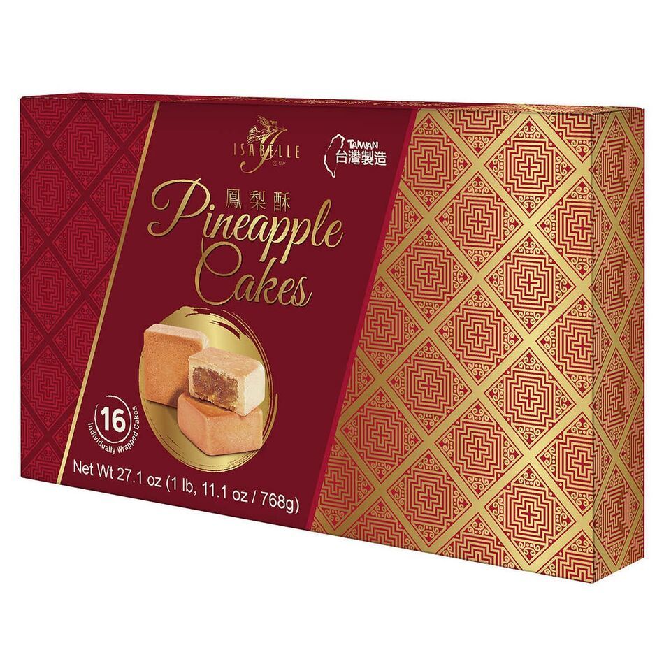 ISABELLE PINEAPPLE CAKES TAIWANESE PASTRY DESSERT HOLIDAY GIFT 3 BOXES 48 CAKES - $72.99