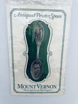 Mount Vernon Home of George Washington Antiqued Pewter Spoon in Package - £13.58 GBP