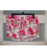 West Loop Pink Floral Print Shorts Size L/XL Women&#39;s NWOT - $23.71 CAD