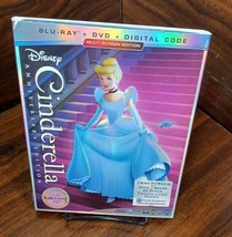 Cinderella (Blu-ray+DVD+Digital,Signature Collection) w/Slipcover-NEW-Free S&amp;H - £19.52 GBP