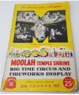 Moolah Temple Shrine Circus 1958 Program Book St. Louis Public School St... - £59.56 GBP