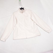 Columbia Fleece Jacket Women&#39;s Zip Up Size XL Cream - £13.39 GBP