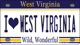 I Love West Virginia Novelty Mini Metal License Plate Tag - £12.01 GBP