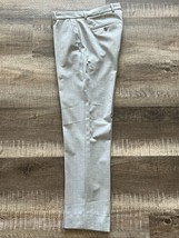 Theory Wool Blend Trousers 30 Inch Light Gray Dress Pants Straight Leg Flat Frnt - £26.28 GBP