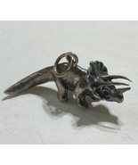 Dinosaur Triceratops Dangle Charm Sterling Silver .925  - £58.66 GBP