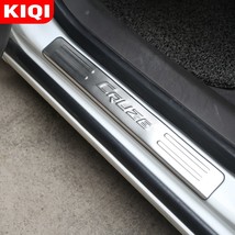4Pcs/Set Car Door Sill Scuff Plates Fit for Chevy Cruze Sedan Hatchback 2009 - 2 - £33.80 GBP